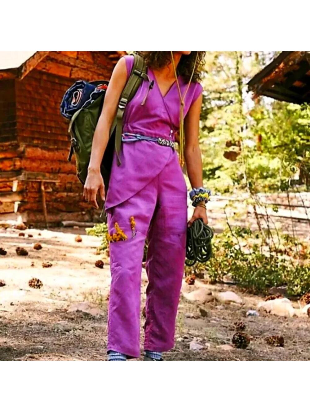 Rare Free People Road Ahead Jumpsuit - Size Large